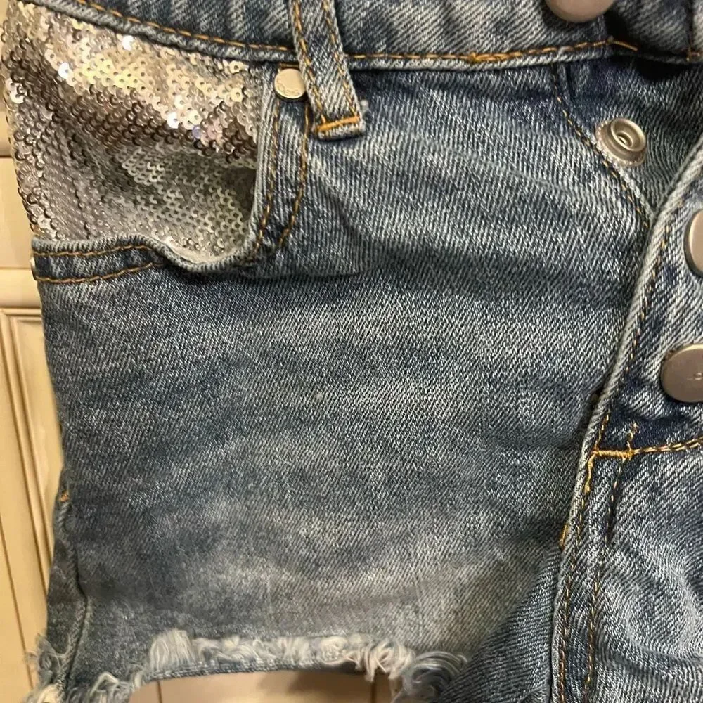 Joe's Jeans Girls' The Blake Cut Off Denim Shorts - Big Kid Sz 10